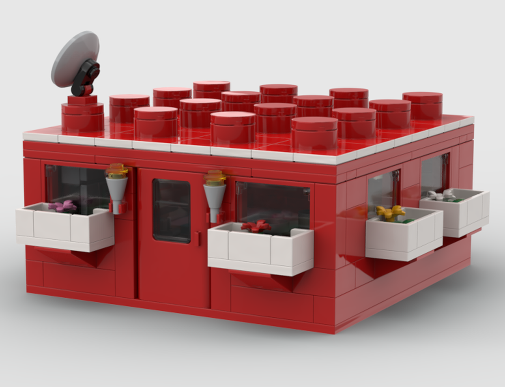 Lego Up Scaled Brick 4x4 House