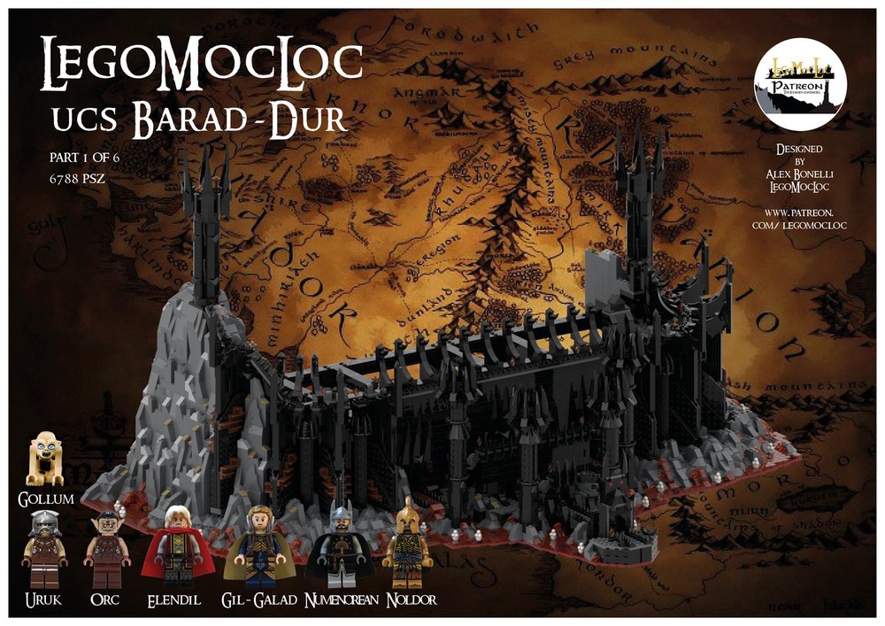 Lego UCS Barad-Dur part 1/6