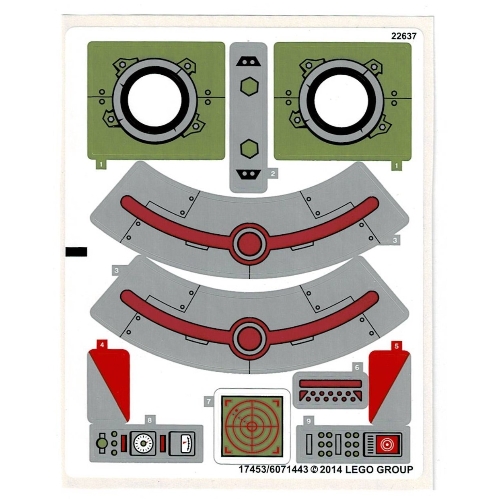 Lego Sticker Sheet for Set 79121-1 / [No Color/Any Color]