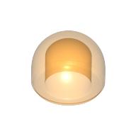 Lego Dome 1 x 1 x 2/3 / Trans-Orange