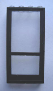 Lego Modulex Door Panel 1 x 4 x 8 with Black Print