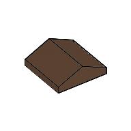 Lego Brick Sloped 33° 2 x 2 Double / Brown