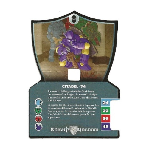 Lego Trading Card, Knights Kingdom II, Citadel - 74