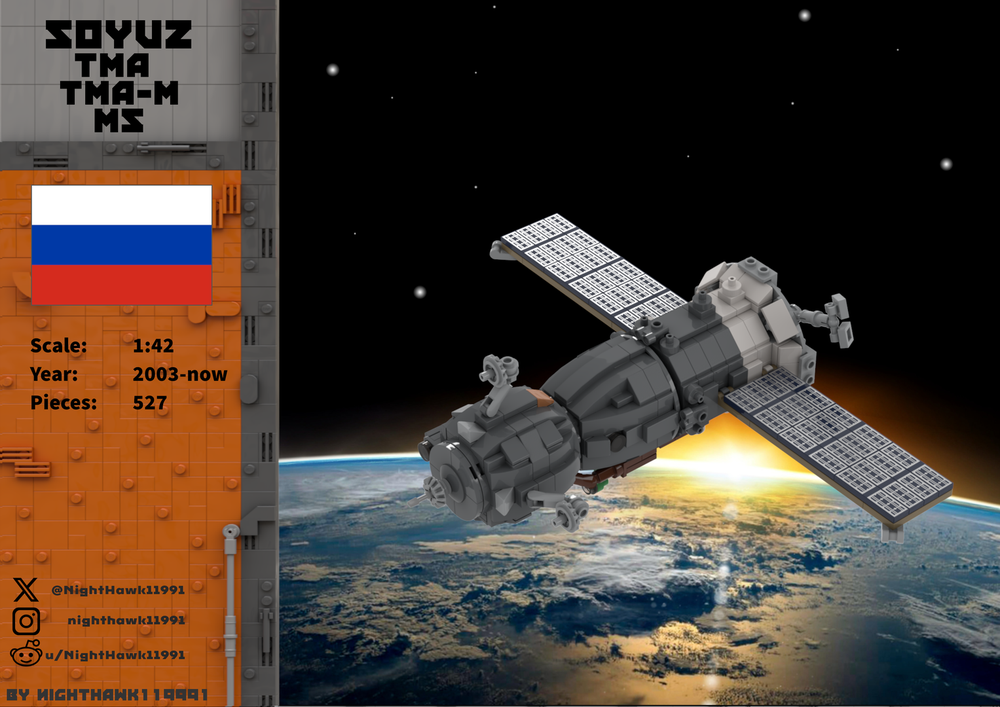Lego Soyuz-TMA / TMA-M / MS (1:42 Minifig Scale)