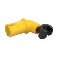 Lego Arm, with Pin, Black Hand [PLAIN] / Yellow