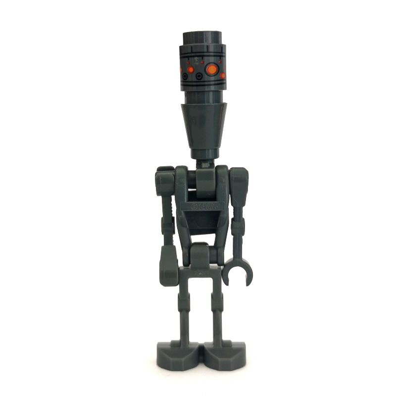 Lego IG-88, Printed Head, Tile with Clip on Back