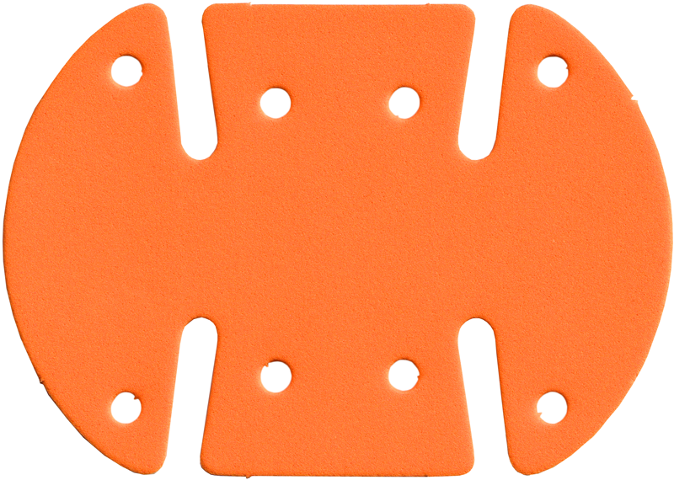 Lego Foam Part for Set 3151 - Scala Basket with 8 Holes / Orange