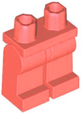 Lego Hips  and Legs Plain / Coral