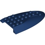 Lego Aircraft Fuselage Curved Aft Section 6 x 10 Top / Dark Blue