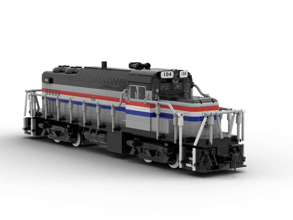 Lego Alco RS-3M Commuter Train Low Nose