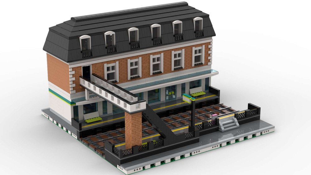 Lego Modular Train station