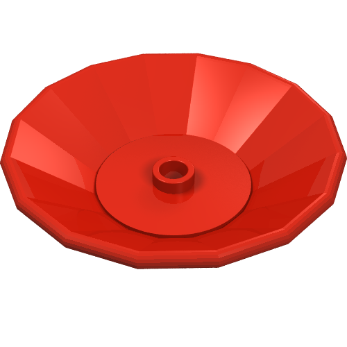 Lego Dish 5 x 5 / Red