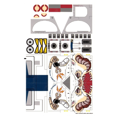 Lego Sticker Sheet for Set 10195-1
