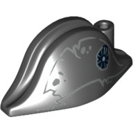 Lego Hat Pirate Bicorne with Tattered Lines and Spots Print