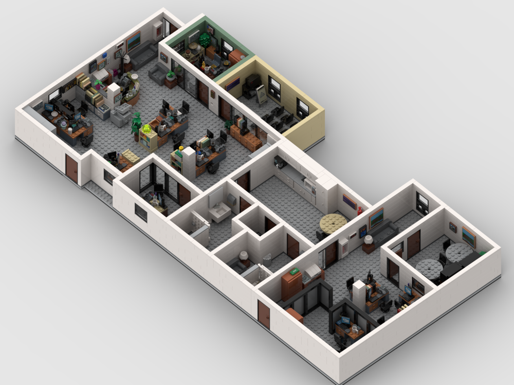 Lego 21336 - THE OFFICE - MOC FULL LAYOUT