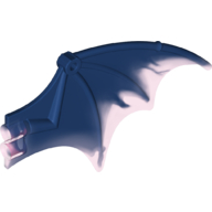 Lego Creature Body Part, Dragon Wing 13 x 8, with Marbled Trans-Light Purple Pattern / Dark Blue