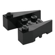 Lego Brick Wedged 3 x 4 [Stud Notches] / Black
