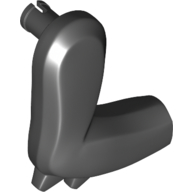 Lego Animal Body Part, Dinosaur, Arm, Right, with Elbow Spikes / Black