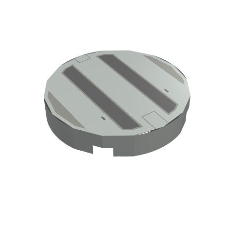 Lego Tile Round 2 x 2 with Sith Infiltrator Print