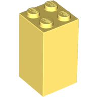Lego Brick 2 x 2 x 3 / Bright Light Yellow