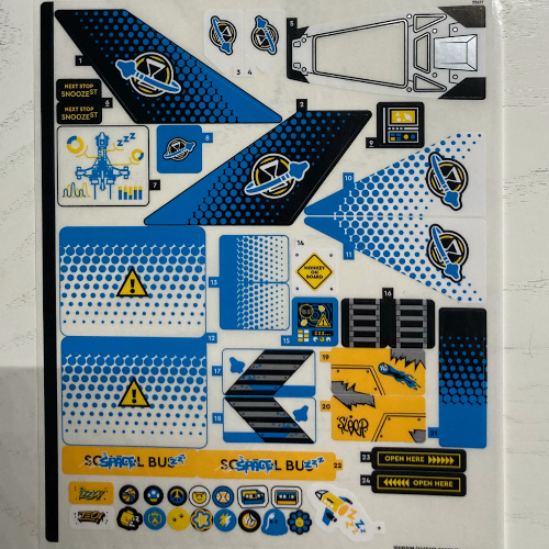 Lego Sticker Sheet for Set 71460-1