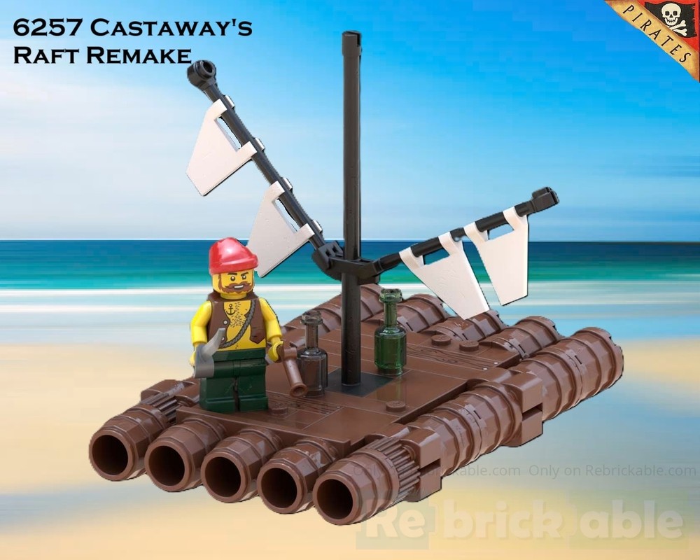 Lego 6257 Castaway's Raft Remake