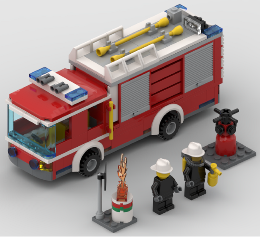 Lego (x) - Truck Firefighting Interventions with integrated pump