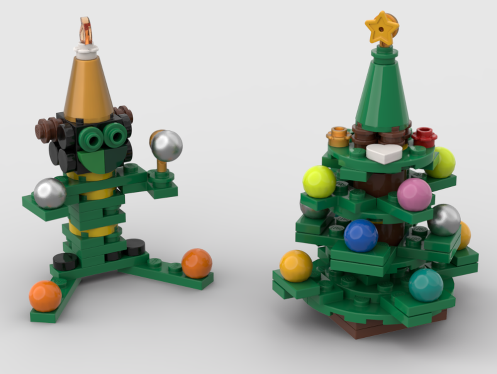 Lego Elf and Christmas Tree additional for big one from 40573