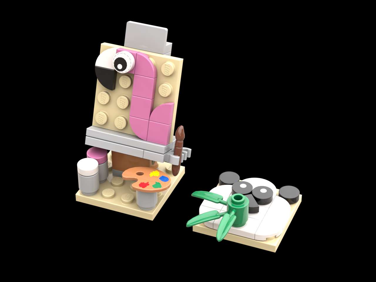 Lego Creative Wildlife Panda and Flamingo