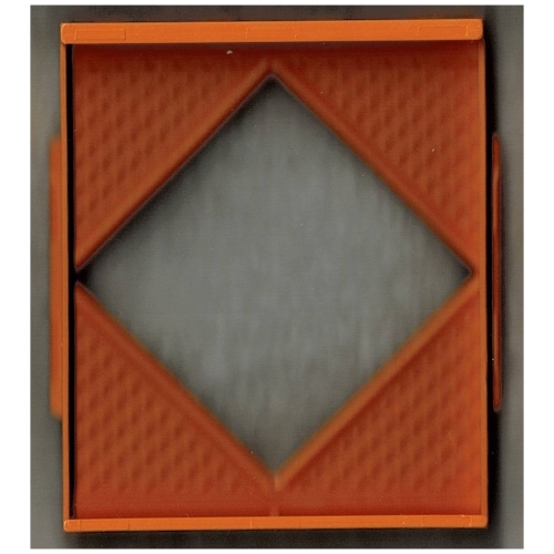 Lego Scala, Building, Wall, Diamond Shaped Window 8 x 2 x 8 / Medium Orange