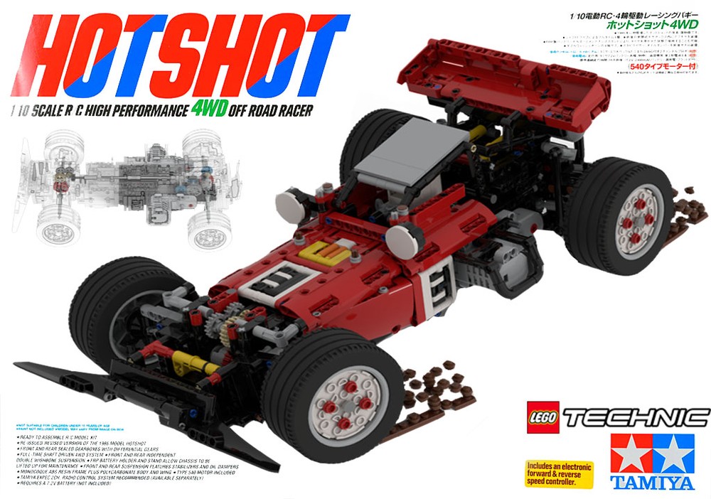 Lego Tamiya Hot shot RC