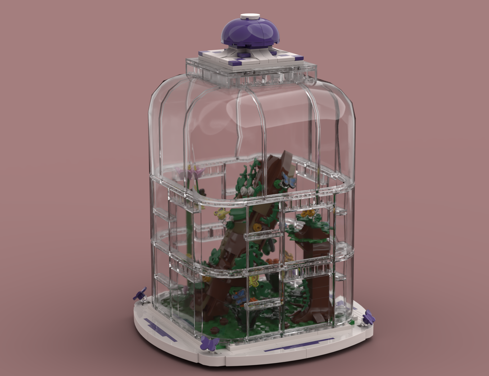 Lego butterfly garden