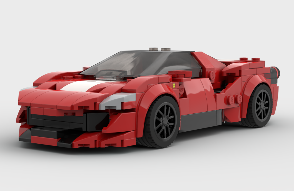 Lego Ferrari 488 Pista 8 Wide