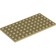 Lego Plate 6 x 12 / Tan