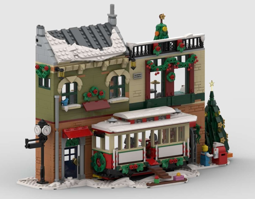 Lego The coffee shop inside the tram