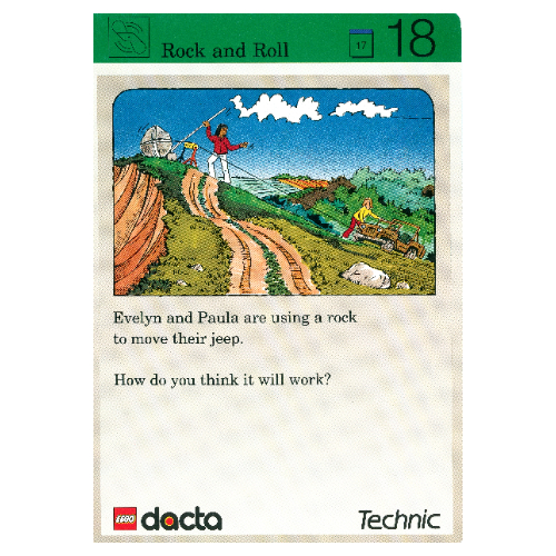Lego Activity Card, Set 9603, Exploration 18 - Rock and Roll / [No Color/Any Color]