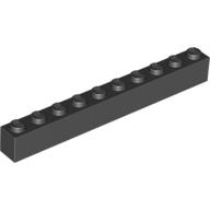Lego Brick 1 x 10 / Black