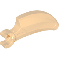 Lego Creature Body Part, Barb Large (Claw, Talon) with Clip / Trans-Orange