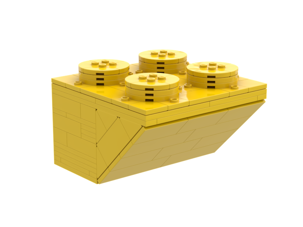 Lego Upscaled Inverted Slope 2x2 part 3660
