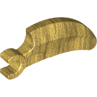 Lego Creature Body Part, Barb Large (Claw, Talon) with Clip / Pearl Gold