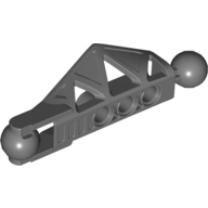Lego Large Figure Skeletal, Limb, with 2 Ball Joints, and 3 Holes (Rahkshi) / Dark Bluish Gray