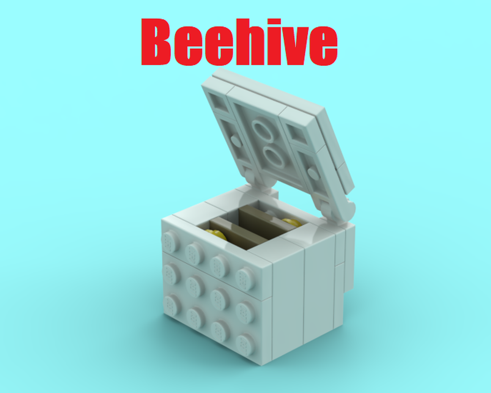 Lego Beehive for the Beekeeper minifig and farm.