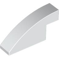 Lego Brick Curved 1 x 4 x 1 2/3 No Studs / White
