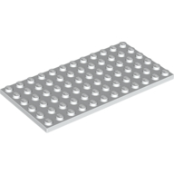 Lego Plate 6 x 12 / White