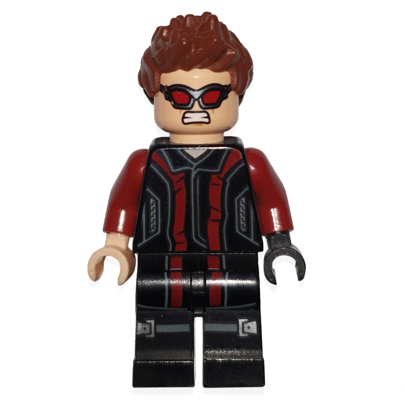 Lego Hawkeye in Black and Dark Red Outfit