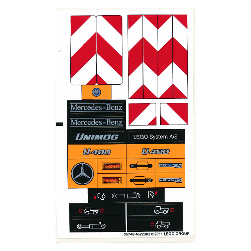 Lego Sticker Sheet 1 for Set 8110-1