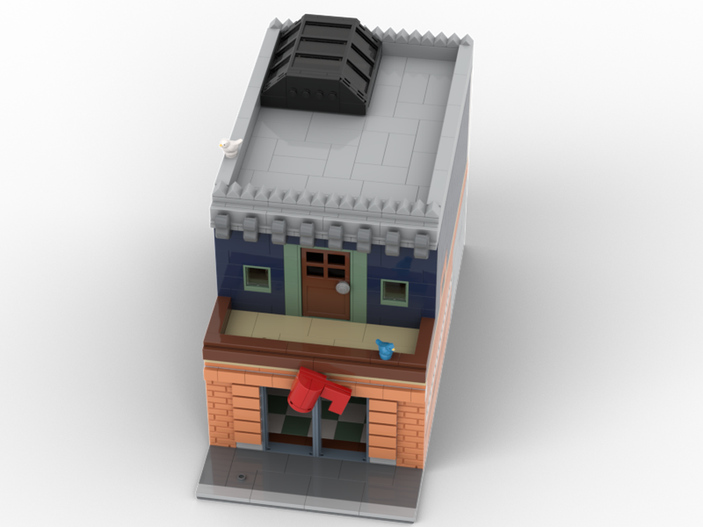 Lego Cafe and Apartment Moduar