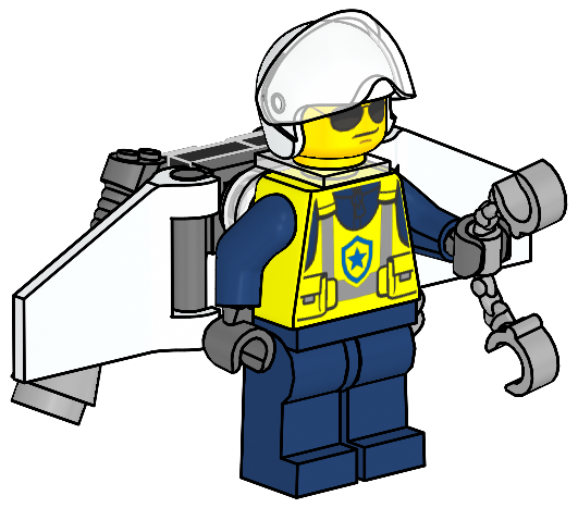 Lego Policeman with Jetpack