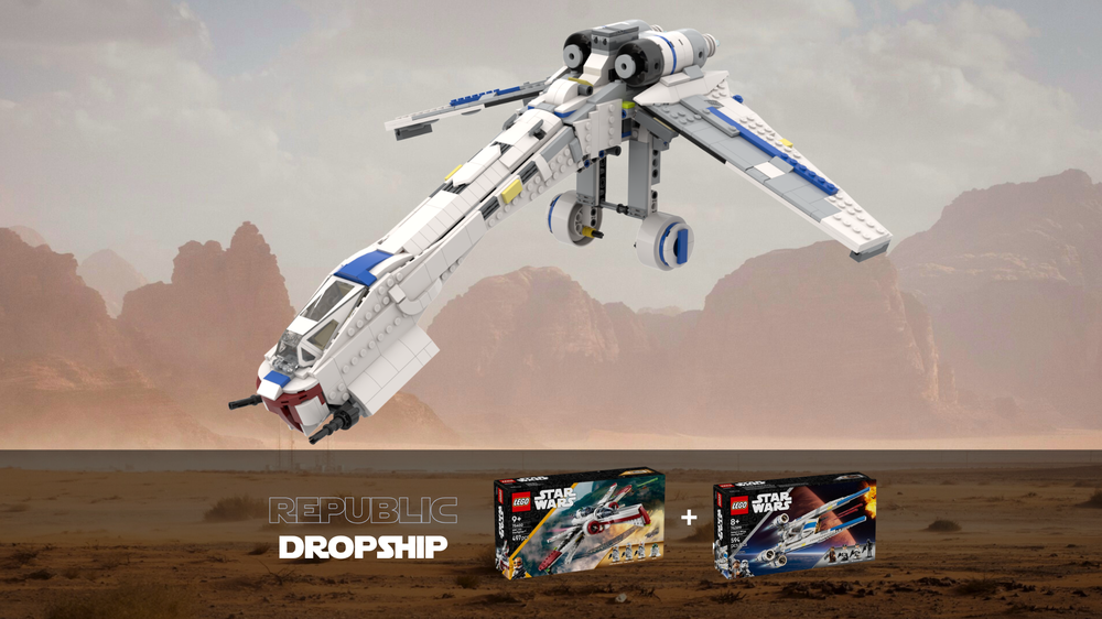 Lego Republic Dropship - 75399 + 75402 alternative