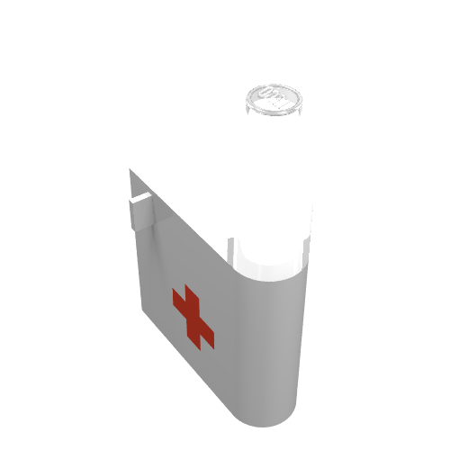 Lego Door 1 x 3 x 4 Right with Window and Red Cross Print, Lower [338 / 373-2]